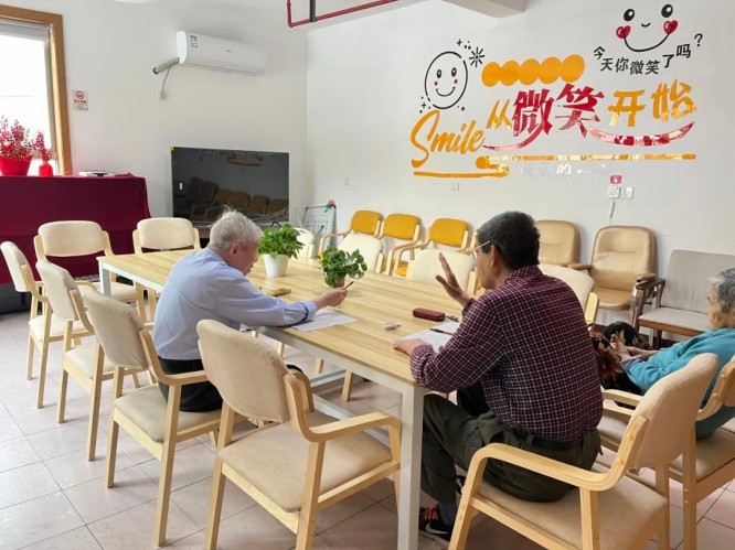 普陀区白丽敬老院活动室