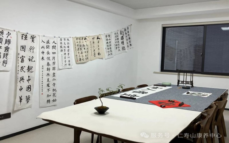 仁寿山康养中心书法室